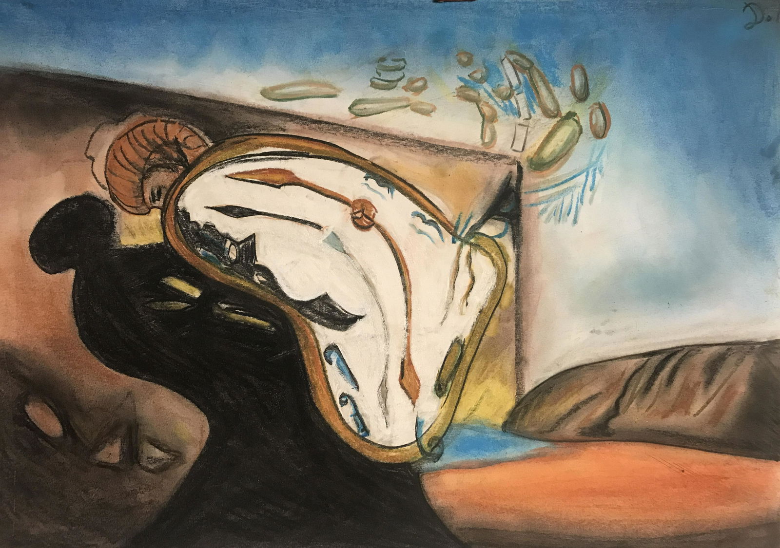 Relojes Blandos , in the style of Salvador Dali , , Sep 12
